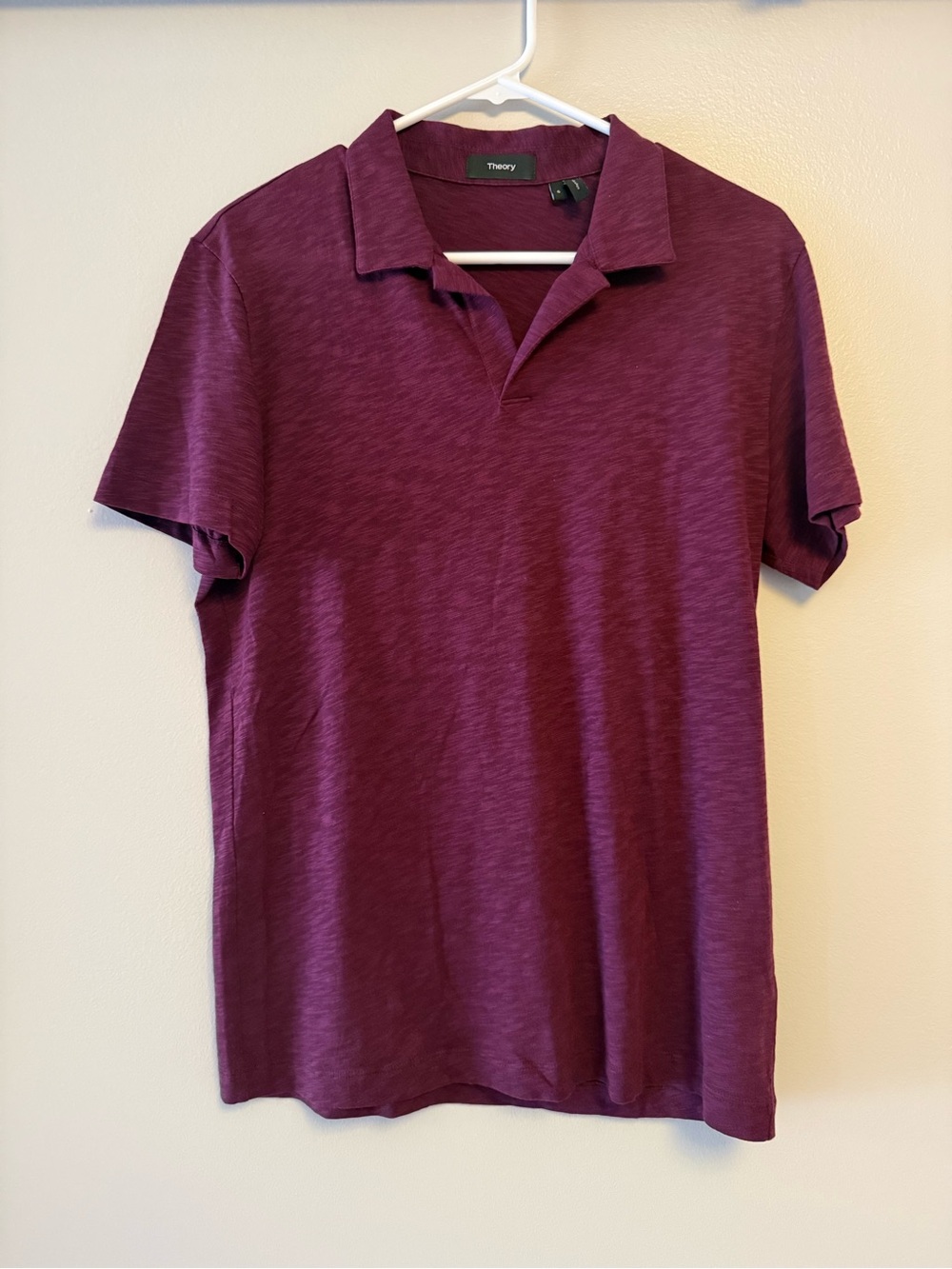 Theory Men's Plum Short-Sleeve Polo